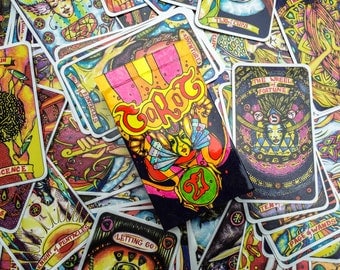 Illusori Tarot Deck - Spiritual Tarot Reading Cards - 78 Alchemy Tarot Cards with Card Box, Spiritual gift, Divination 78 Cards Deck