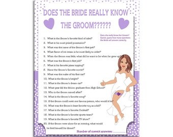 Bridal Shower Game Guess Who Couples Shower Game by TheVintagePen