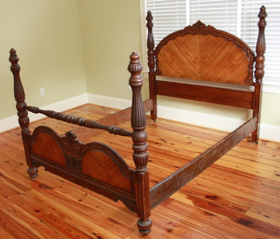 1920's Bed Bedroom Furniture Depression Era Fullsize