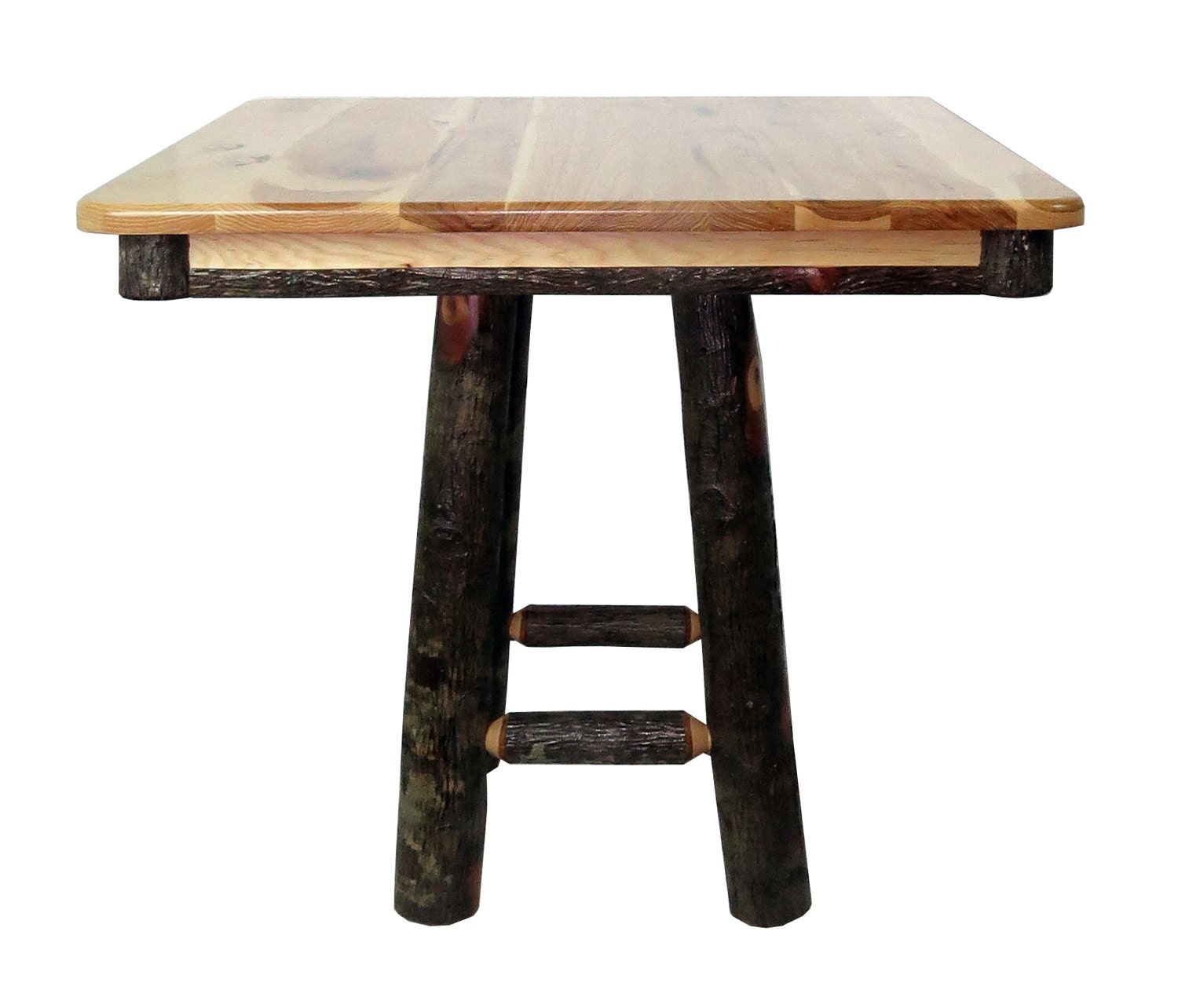 All Hickory 36 Square Kitchen Table Square Base