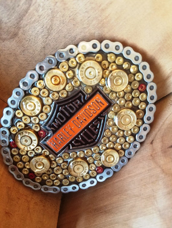 Badass Belt Buckle made with spent Ammunition