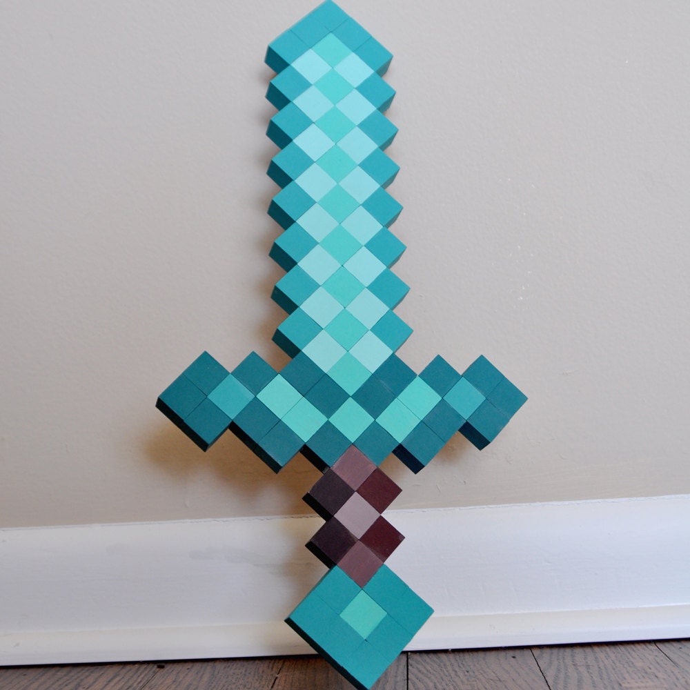 Handmade Wooden Minecraft Sword Perfect Gift