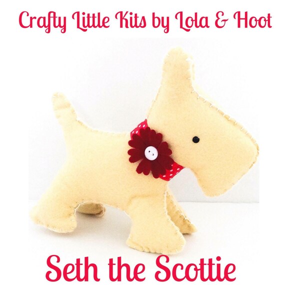 Scottie Dog Sewing Pattern by LolaandHoot on Etsy