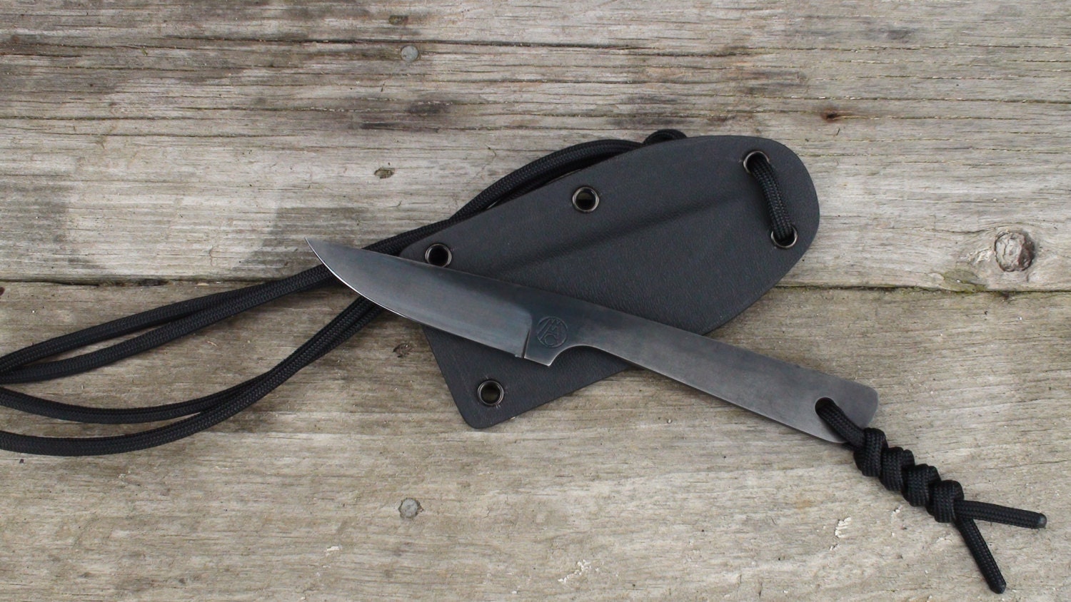 Custom neck knife with kydex sheath