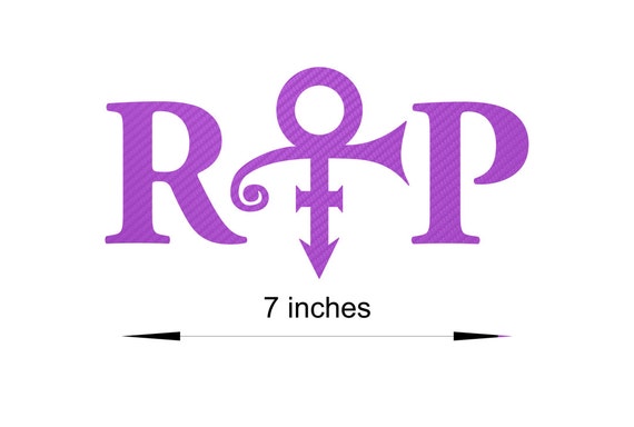 BOGO! Buy 2 get 1 FREE! Prince Love Symbol/R.I.P/Purple Rain 3m Purple Carbon Fiber Dinoc Sticker/Decal #60013