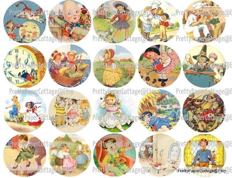 Mother Goose Nursery Rhymes PRINTABLE Digital Download