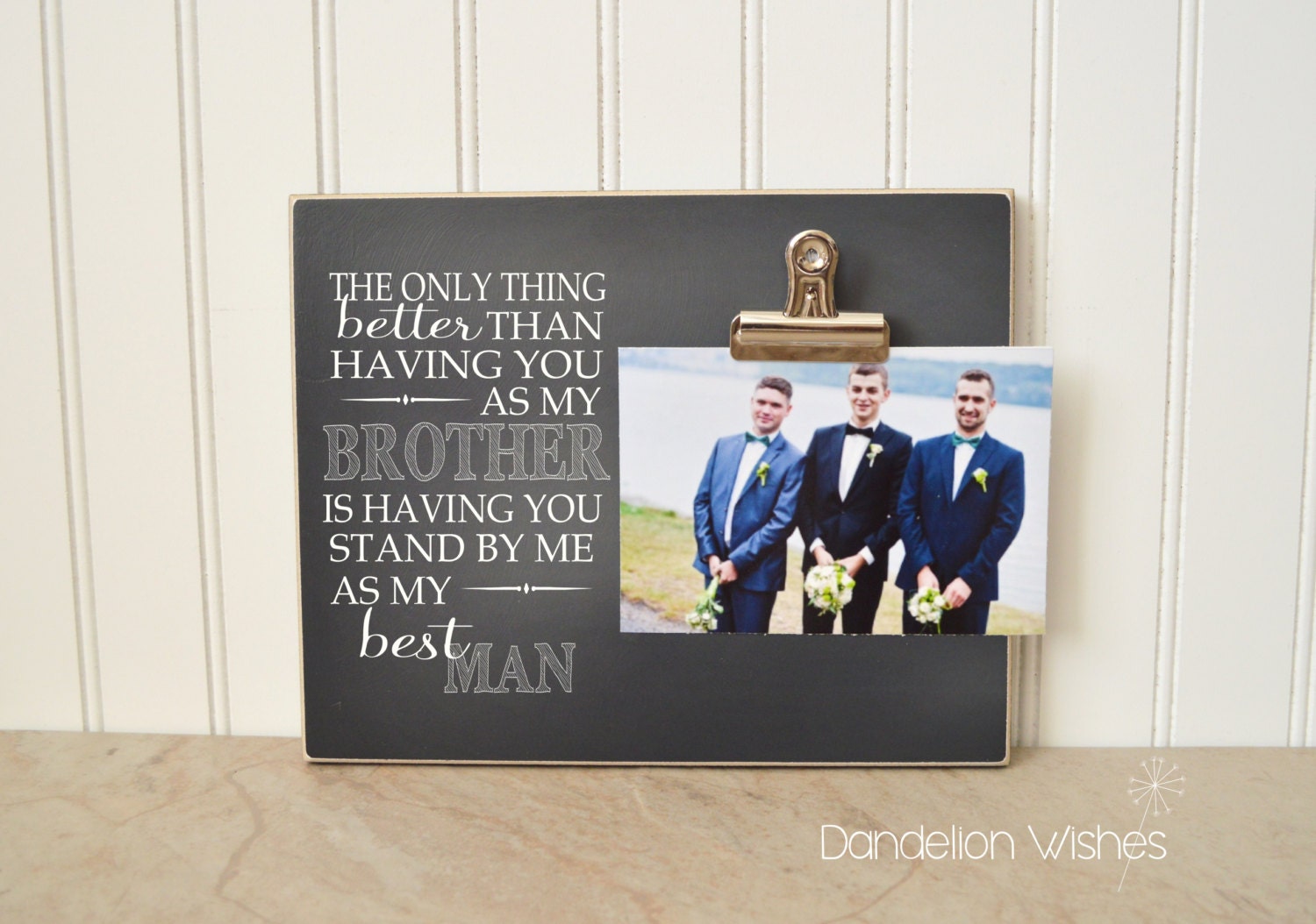 Best Man Gift Idea Groomsmen Gift Idea Custom Photo Frame