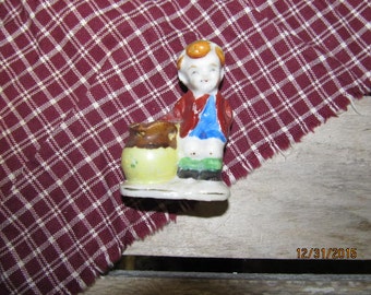 Vintage Occupied Japan Toothpick Holder Little By with Barrel