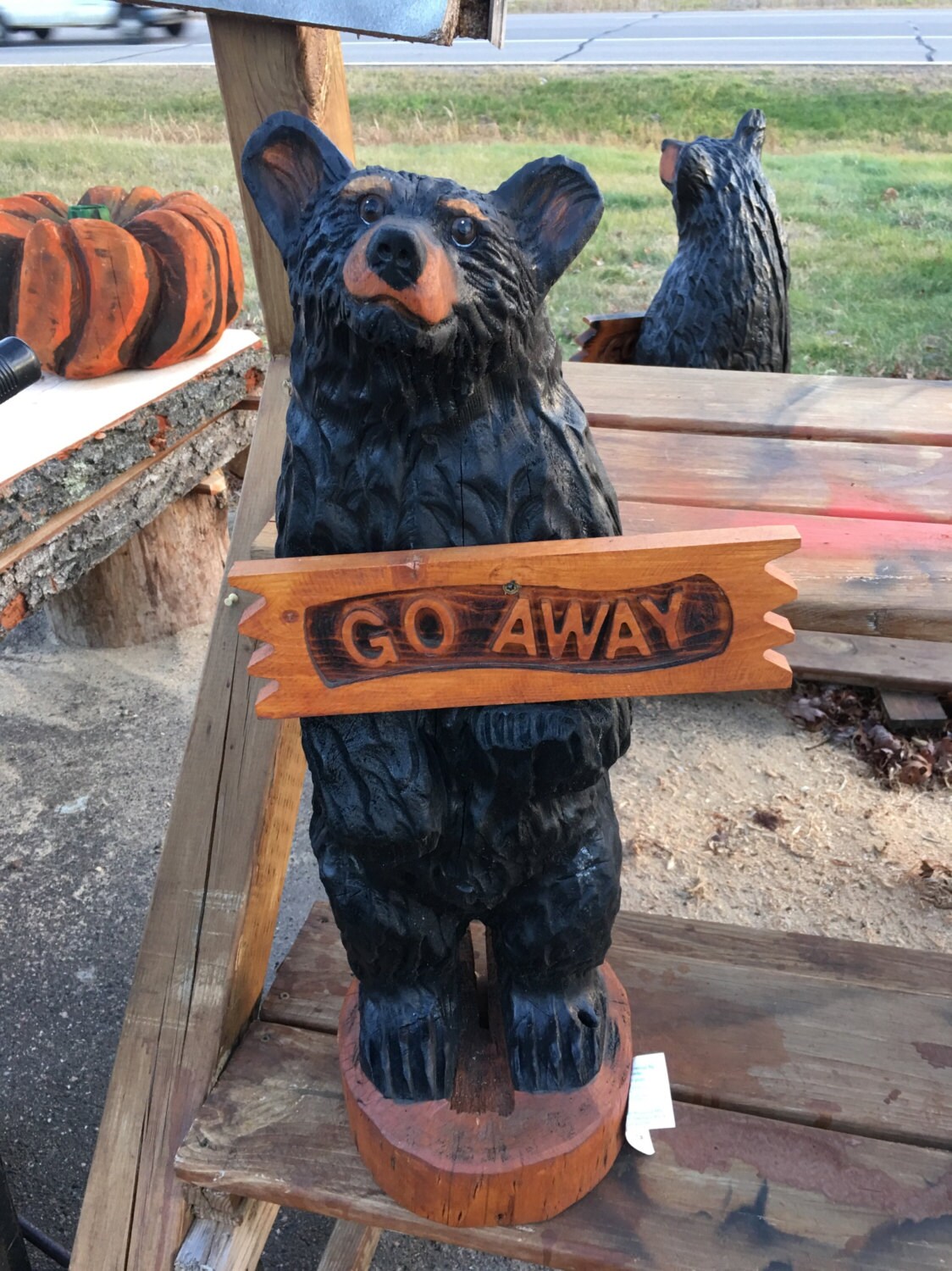 32 Go Away Bear Bear Art Bear Sculpture Big Bear