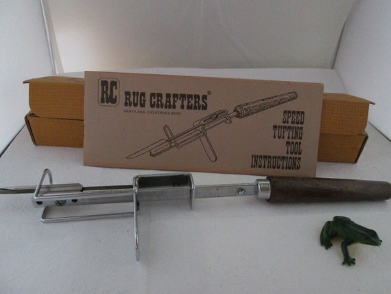 Speed Tufting Metal and Wood Rug Tufter in Original Box w/