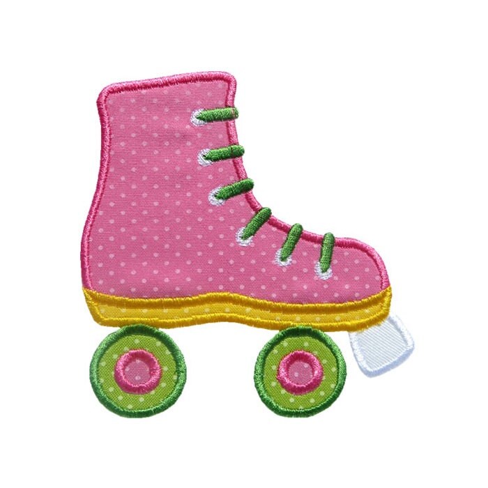 Roller Skate Applique Machine Embroidery Digital Design Rollar
