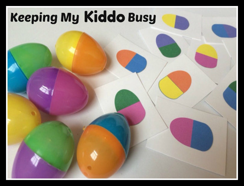 EASTER egg color matching game Busy Bag Toddler Preschool