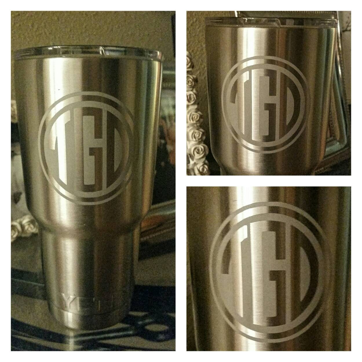 Etched Sandblasted Stainless steel tumbler Ozark Trail RTIC