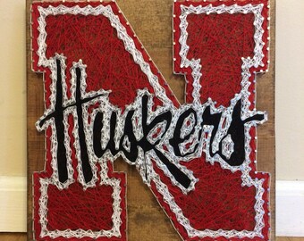 Nebraska Huskers String Art