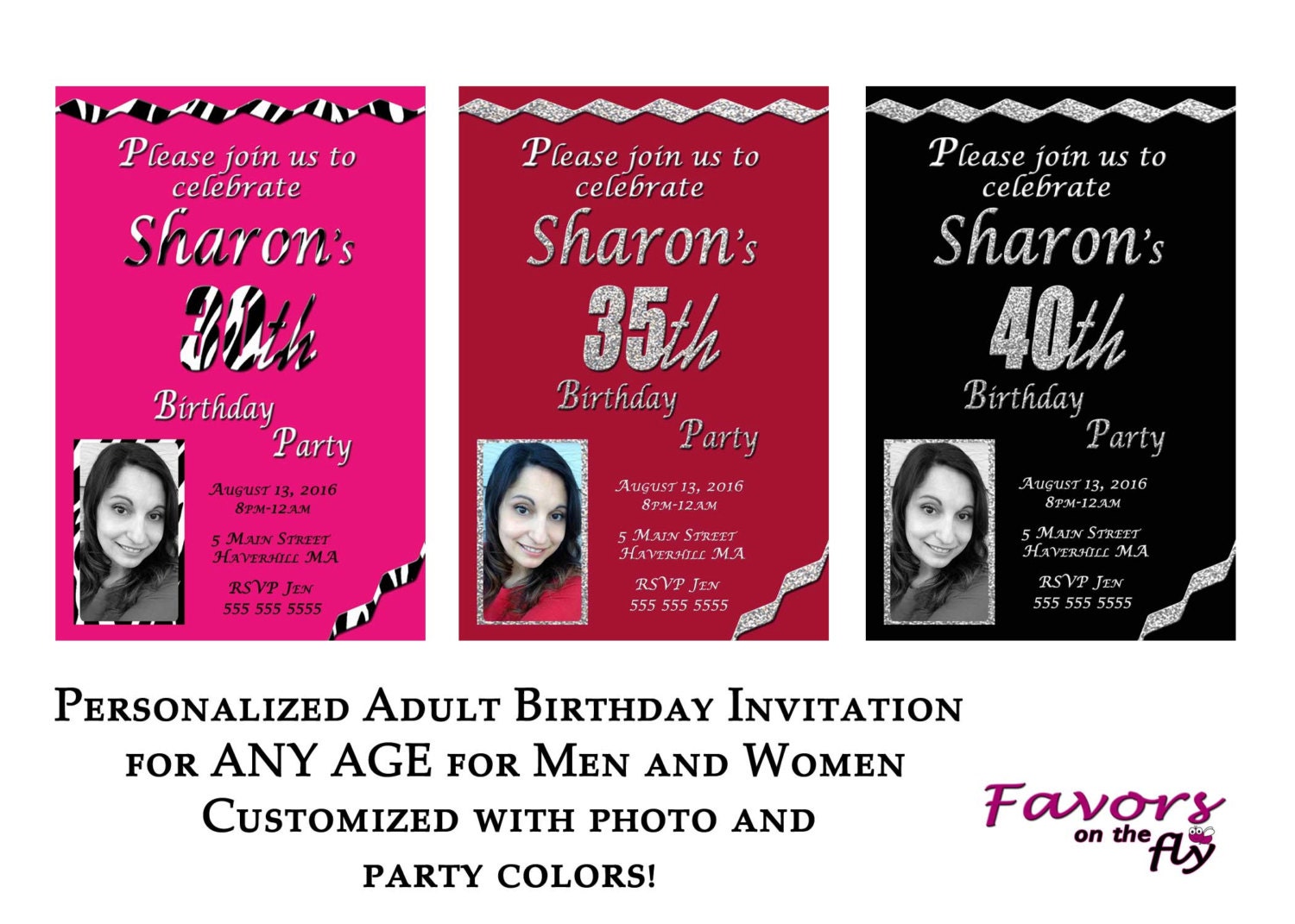Personalized Birthday Invitations For Adults 8