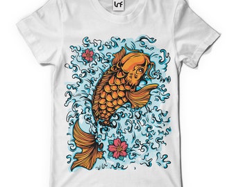 Koi fish tshirt | Etsy