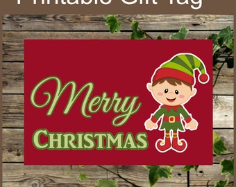 Elf gift tags | Etsy