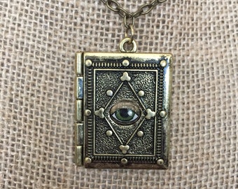 Hocus Pocus Spell Book Locket