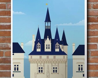 Illustrated poster door Cailhau Bordeaux