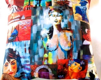 Painted decorative pillows
