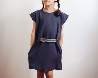 Tunic dress from organic cotton (mother-daughter-look)