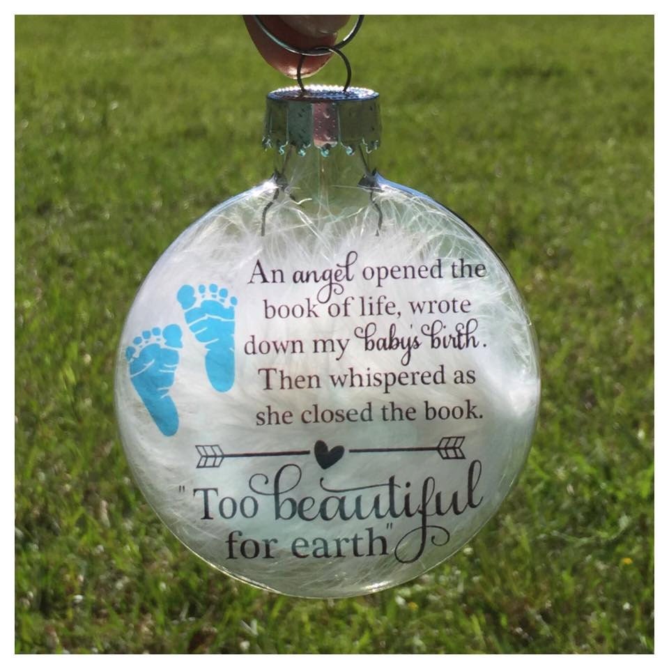 Baby memorial ornament Miscarriage keepsake Baby loss