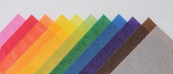 color translucent paper