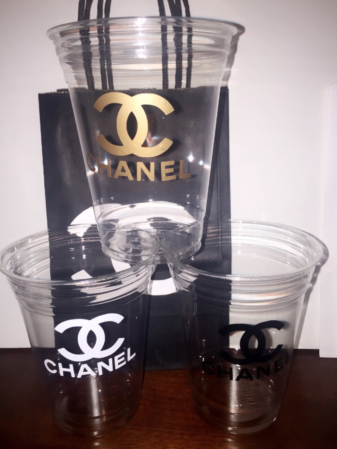 Themed disposable plastic cups Party Favors Decals Vinyl