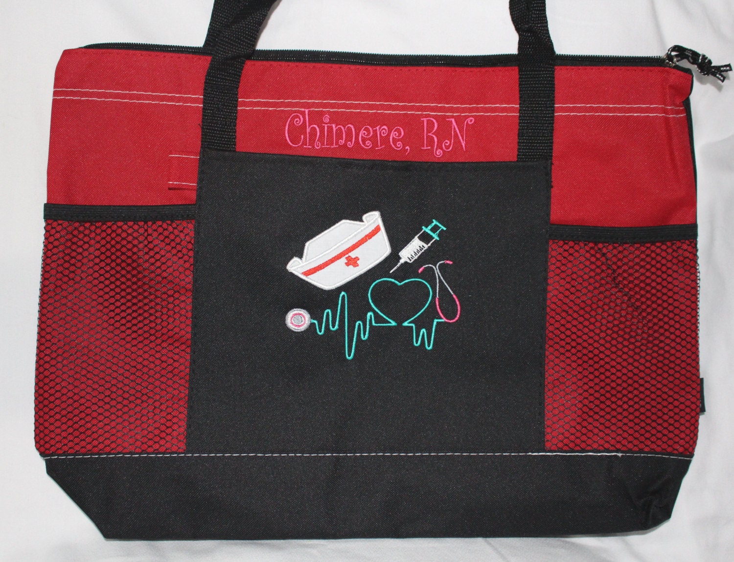 Personalized Nurse Tote Bag Bags Monogrammed RN LPN CNA nurse