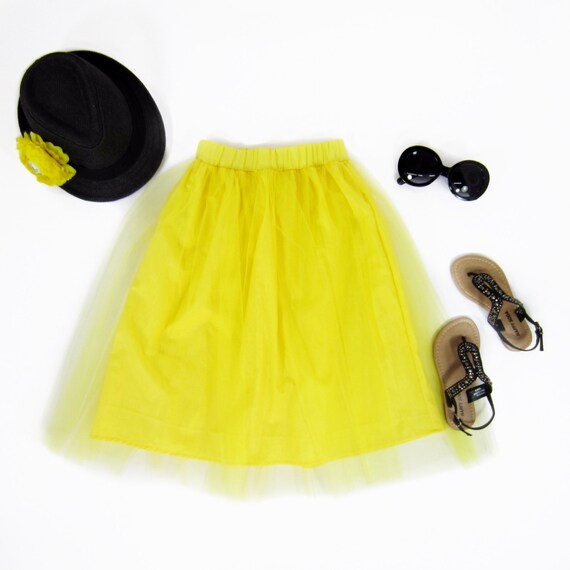 Bright Yellow Skirt 16
