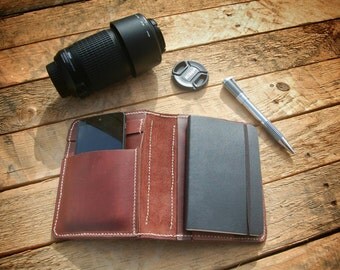 Moleskine cover. Agenda leather cover. Pocket moleskine leather case. Leather organizer. Travel journal cover. Travel accessories