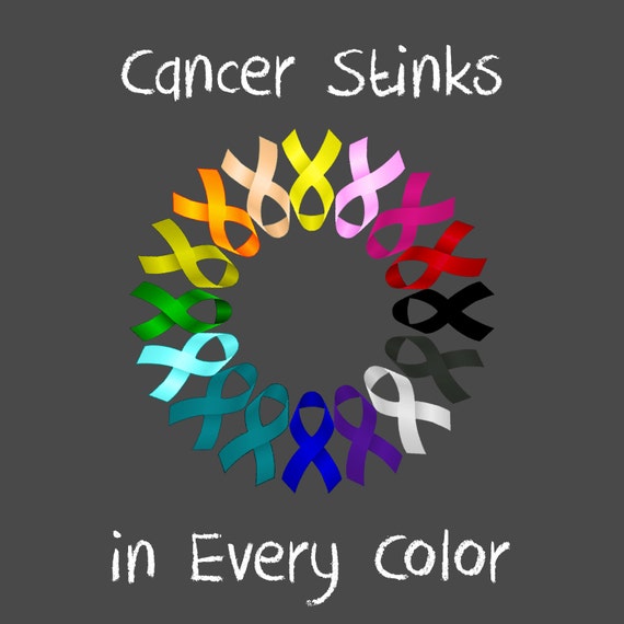 Items similar to Cancer Stinks Sticker on Etsy