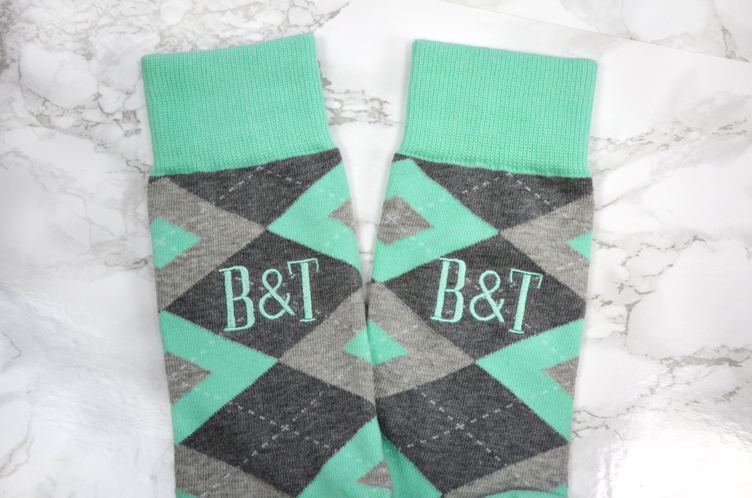 Monogrammed Socks Personalized Socks Mens by MarkingOurHome