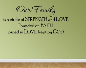 Items similar to Founded on Faith... Joined in Love... Kept by God ...