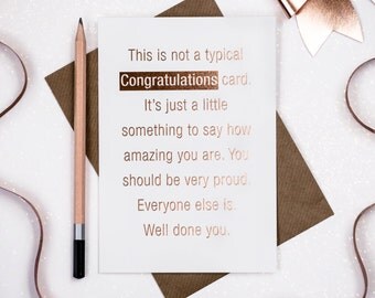 Well done card | Etsy