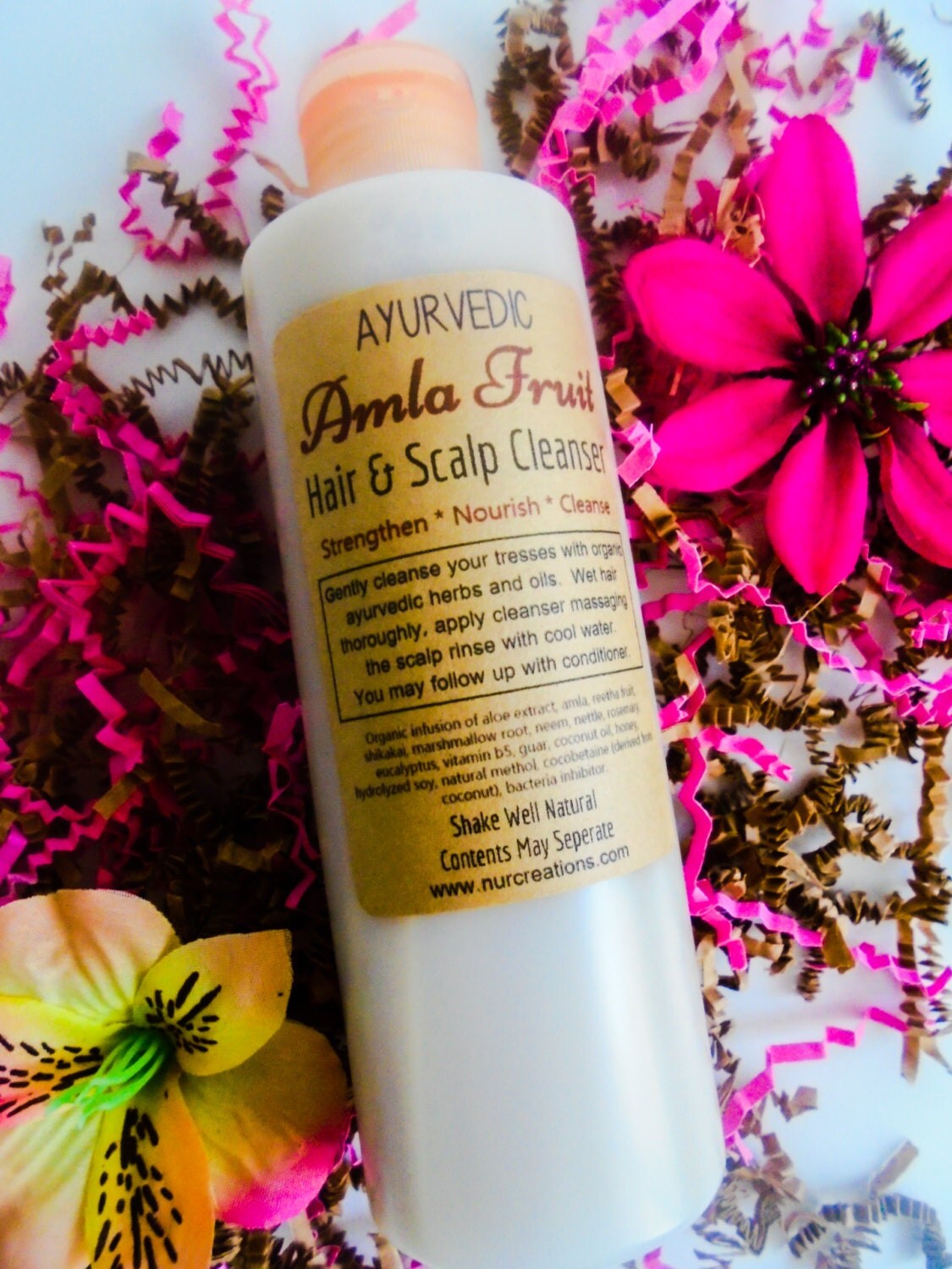 AYURVEDIC Amla Fruit Herbal Hair & Scalp Cleanser w/ Reetha