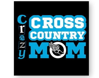 Cross Country, Crazy Cross Country Mom, Track, Running, School, Sports, Illustration, TShirt Design, Cut File, svg, pdf, eps, png, dxf