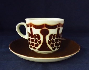 Arabia of Finland, Marja, coffee cup and saucer.