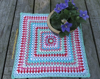 Crochet cotton tablecloth