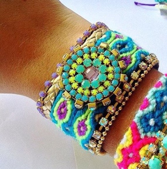 Colorful beach style handmade bracelets by HANDMADEVzlaBonaire