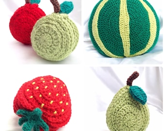 Fruity Tableware Bundle Set - Coasters and Placemats - Crochet PDF Patterns