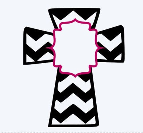 Download chevron cross with area for monogram svg and png