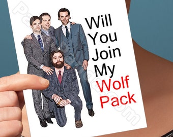 Funny Groomsmen Card | The Hangover | Wedding Day Card Engagement Party Wolfpack Card Marriage Card Groomsmen Gift Zach Galifianakis Card
