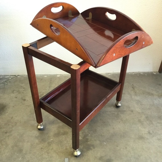 Bombay Company Butler Tray Table Vintage Tea Cart Serving