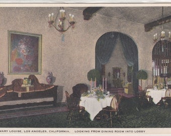 Mary Louise Looking From Dining Room Into Lobby,Tea Room And Parties W. 7th At Lake Early 1930s