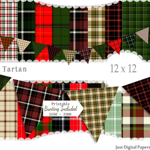 Tartan Paper Scottish paper British Paper Kilt Paper