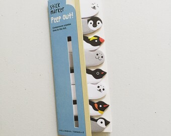 Penguin Sticky Notes, Arctic Post It Notes, Reminder Notes, Memo Pad Stickers, Planner Page Marker Stickers, Kawaii Notes, Planner Supplies