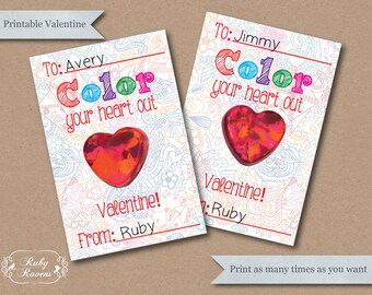 Download SVG Valentine Crayon Card DXF Valentine Mail Child