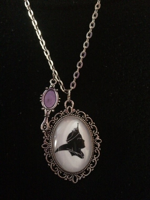 Evil queen necklace evil queen silhouette necklace evil