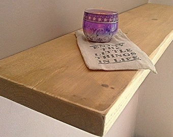Floating Shelves, Wooden Shelves, Wall Shelf - Distressed - ** FREE UK DELIVERY **